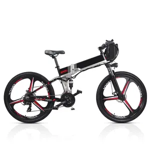 Long Range 120Km Electric Cycle With Double 48V 10.4Ah Lithium Battery Electric Bike Foldable Bicycle