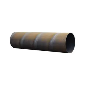 Vente directe par les fabricants de tubes de cuvelage peinture noire tubes en acier soudés en spirale prix carbone