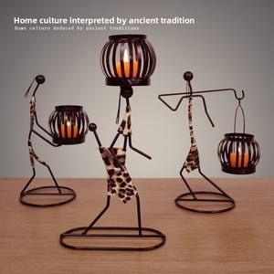 Candelabro de arte del hierro Retro elegante, adorno de mesa de comedor occidental romántico <span class=keywords><strong>para</strong></span> el hogar y el restaurante, decoración navideña <span class=keywords><strong>para</strong></span> el hogar - Product Image 5