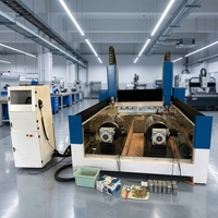 Machine de gravure et de sculpture CNC pour pierre SHANSHU, robuste, 2 broches, 4 axes, refroidie par eau, ATC, double axe rotatif