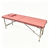 Lit de massage portable pliable en acier inoxydable, prix promotionnel usine