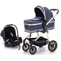 Poussette pliante pour bébé avec siège auto 3 en 1, poussette multifonctionnelle pour enfants, pour nouveau-né