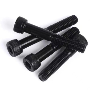 Cylindrical Head Hex Socket Screw 1/4 5/16 Unc Grade 12.9 Black Oxidation Construction Industry Standard - Product Image 1