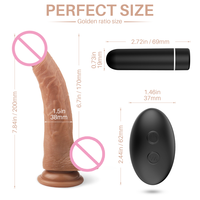 S-HANDE Godes Dildos Vibrador Realista Enorme de 12 Pulgadas para Mujeres, Vibrador Godes Dildo para Mujeres