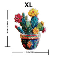 Nouveau puzzle en MDF Art Déco de 160 pièces en forme de cactus fleuri coloré, décoration intérieure et cadeau unique pour les passionnés de plantes et de puzzles