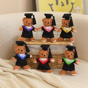 Regalo Significativo: Pequeño Oso de Peluche con Llavero de Toga de Graduación Colorida, Colgante de Peluche para Bolsos, para Amigos - Product Image 6