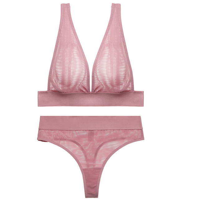 Luxury Cotton Bralette & Panty Set OEM Bulk Supplier Wireless Lace Bra for Women Big Size Intimates Pure Comfort