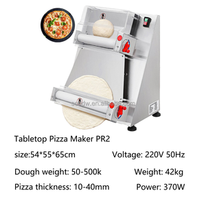 Productos Más Vendidos Hechos en China, Laminadora de Masa para Pizza de 10 Pulgadas, Máquina de Pizza Eléctrica de Acero Inoxidable, Asistente para Pizza - Product Image 4