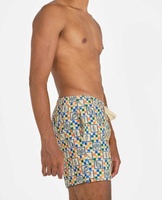 Shorts de Baño para Hombre de Alta Calidad, Fabricados con Tela Ecológica, Estampado Personalizado, de Secado Rápido, con Bolsillo, Diseño de Lujo