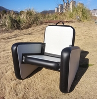 Canapé gonflable d'extérieur, siège portable imperméable, chaise en tissu Drop Stitch pour tente