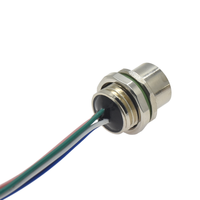 Conector M12 de 4 Pines, Código A, Cable de Soldadura de Potencia, Arnés de Cables con Conector Macho y Hembra Industrial, Conector Impermeable M12