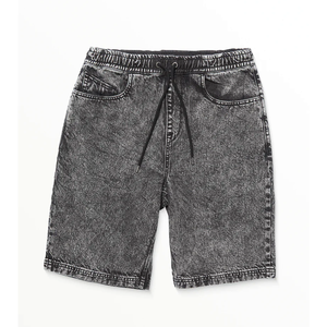 Shorts décontractés pour homme, taille adulte, effet délavé, pour usage quotidien, logo personnalisé, qualité professionnelle, nouveau design avec étiquette privée. - Product Image 2