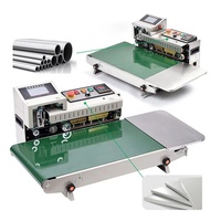 Machine de scellage portable à jet d'encre pour sachets de café et de thé, avec impression de codes-barres et dates de lot sur film, largeur de impression élargie, version commerciale améliorée