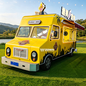 Mobile Food Truck Prefab Coffee Cart Pizza Van <b>Hot</b> <b>Dog</b> Food Container Cafe Restaurant Snack Catering Cart For All Weather Use - Product Image 1