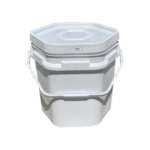 30L Six Square Plastic PP Plastic Packaging Sealed Bucket for food packing