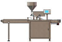 Machine de remplissage automatique ADMF à 4 rangées, injecteur commercial de crème, confiture et pâte à viande pour pain, croissant, sandwich et pâtisserie