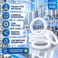 Joint torique en PTFE vierge conforme aux normes FDA, résistant aux produits chimiques, joint sanitaire pour pompes et vannes de transformation alimentaire et de boissons