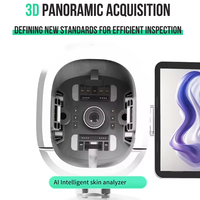 Machine d'analyse de la peau intelligente Magic AI, machine de détection des problèmes cutanés 3D, analyseur facial avec 19 langues