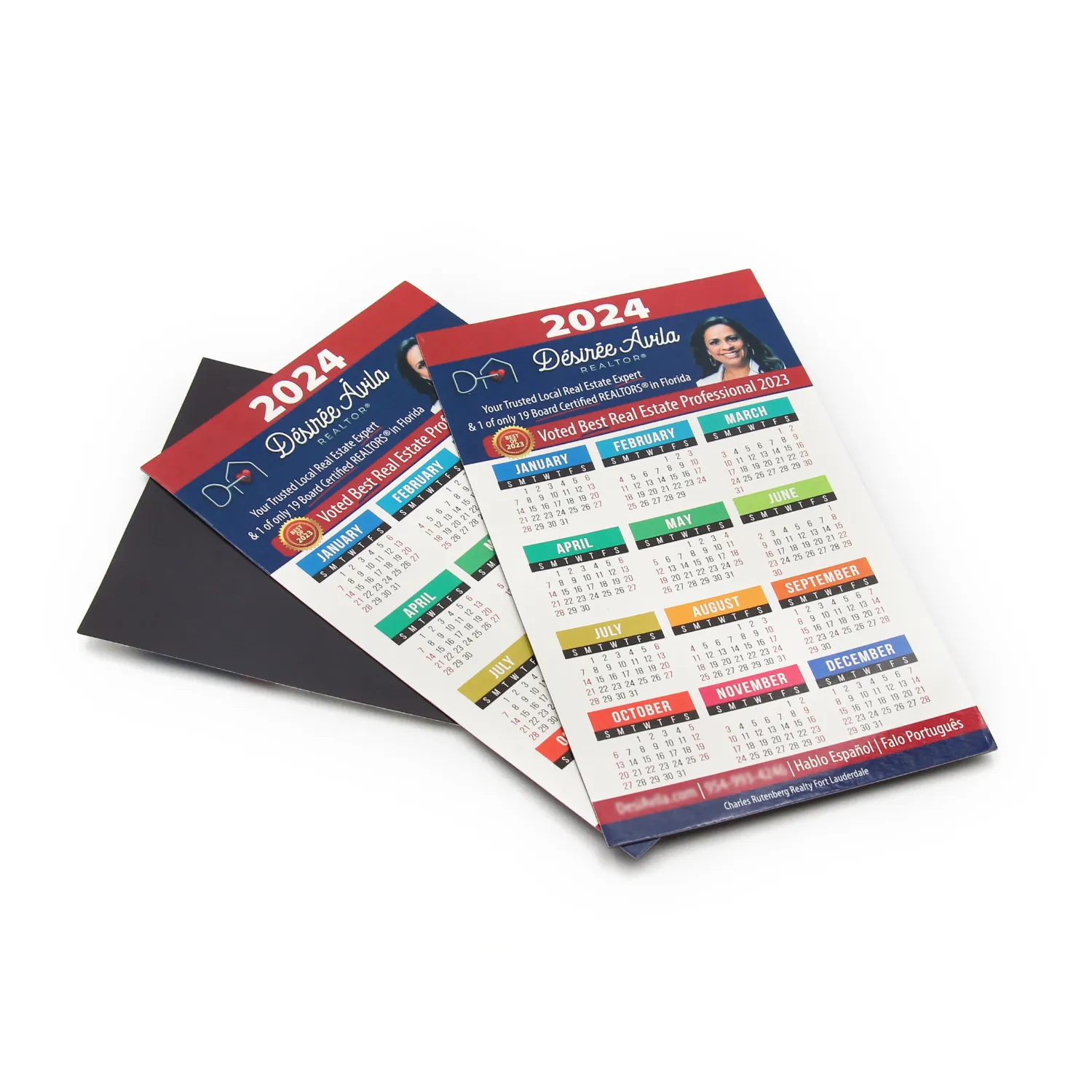कस्टम डिजी प्रमोशन डेकोर रेफ्रिजरेटर रियल एस्टेट कैलेंडर मैग्नेट फ्लायर मुद्रित चुंबकीय व्यापार कार्ड पेपर फ्रिज चुंबक
