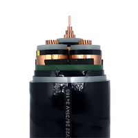 Cable eléctrico de potencia blindado XLPE Swa de 26/35kV, 3 núcleos, 185mm, cobre para minería, cobre de voltaje medio, tamaños de PVC