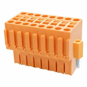 Wanjie 3.5mm Pitch Spring Plug-in Terminal Block With Screw WJ15EDGKSHM-3.5