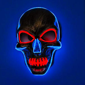 Transfrontalier pour <span class=keywords><strong>Amazon</strong></span> <span class=keywords><strong>LED</strong></span> crâne <span class=keywords><strong>masque</strong></span> lumière froide lueur Halloween fête <span class=keywords><strong>masque</strong></span> personnalisé 20.22 millions saint Festival horreur plastique - Product Image 3