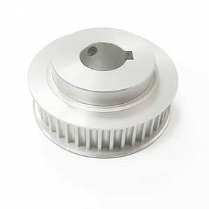 Puleggia cinghia dentata ad alte prestazioni in lega di trasmissione sincrona in ossido nero con supporto OEM ruota a scanalatura MXL XL 3M 5M 8M 14M - Product Image 4