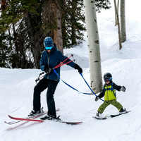 Harnais d'entraînement portable personnalisé pour enfants, pour le ski et le snowboard, sac à dos d'assistance au ski pour enfants avec laisses amortissantes