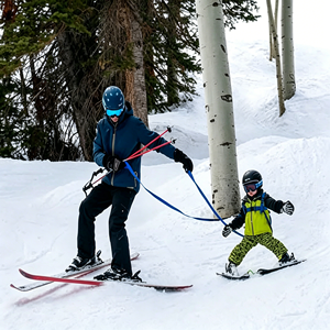 Harnais d'entraînement portable personnalisé pour enfants, pour le ski et le snowboard, sac à dos d'assistance au ski pour enfants avec laisses amortissantes - Product Image 4