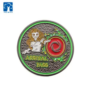 Hot-sell Products Personalized Logo New design cheap metal spinner coin 3D Custom 24K gold coin
