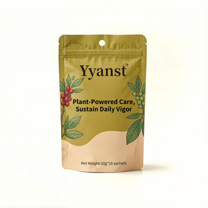 Yyanst Plant-<b>Powered</b> Daily Vigor Coffee 10g*10 Sachets Resealable Stand Pouch Natural Herbal Wellness Instant Drink - Product Image 1