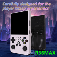 Console de jeu vidéo portable R36s MAX, écran IPS de 4,0 pouces, lecteur de jeux portable avec Wi-Fi, prend en charge plus de 30 émulateurs, système Linux