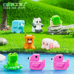 Nouveaux accessoires décoratifs suspendus DIY et petits ornements micro-paysagers en forme de dragon hexagonal <span class=keywords><strong>carré</strong></span> et de panda mignon. - Product Image 2