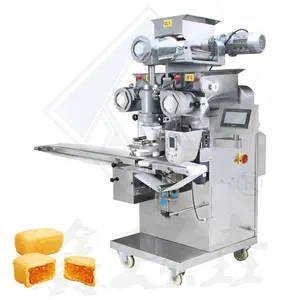 Bakery equipment combo for bread dough filling machine automation pineapple pastry encrusting machine