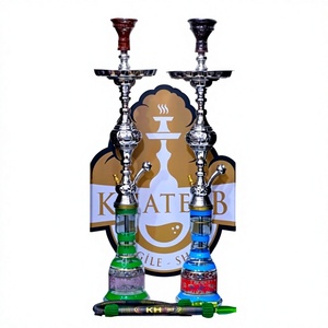 KHATEEB PREMIUM - Juego Completo de Cachimba Tradicional Jumbo (85 cm - Original Egipcio) - Product Image 2