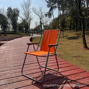 Chaise pliante portable de marque propre GD-Y3005, fauteuil inclinable en métal avec accoudoirs pour la pêche en plein air - Product Image 5