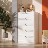Coiffeuse moderne en acier avec grands tiroirs et poignées dorées, meuble de rangement métallique assemblé pour appartements et salles à manger