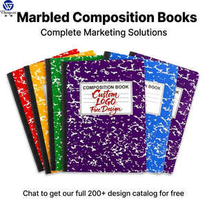 Quaderno Composto da 200 Pagine con Fogli a Righe Motivo Fiocco di Neve, Diario <span class=keywords><strong>per</strong></span> la Scuola, Carta Offset, Copertina Effetto Marmo, Colori Assortiti - Product Image 1