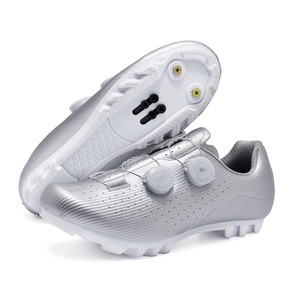 Nouvelles chaussures de cyclisme sur route blanches et noires, chaussures de cyclisme sur route et <span class=keywords><strong>VTT</strong></span> pour hommes et femmes, à laçage rapide, respirantes, semelle rigide, chaussures de vélo à système de blocage - Product Image 5