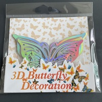 Bestseller 12 Stück/Set Schmetterling Kuchendekoration Gold Silber 3D Schmetterlinge Wandaufkleber Hochzeit Party Tortendeko Zubehör