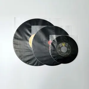 Vinyl kỷ lục tay áo nhựa dùng một lần Nắp kéo túi tự dính cho 12 Vinyl kỷ lục