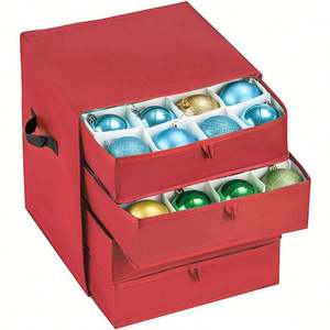 Boîtes de rangement décoratives, boîtes de rangement pour décorations de Noël - Product Image 1