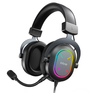 <span class=keywords><strong>Fifine</strong></span> <span class=keywords><strong>H6</strong></span> haute qualité antibruit 7.1 RGB casque de jeu Studio casque filaire Gamer casque <span class=keywords><strong>USB</strong></span> casque de jeu - Product Image 2