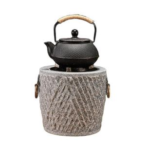 Stone Tea Stove Tabletop Charcoal Powered Heat Resistant Indoor Fireplace For Brewing Tea - Product Image 5