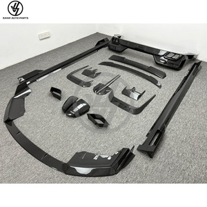 Nouveaux kits de carrosserie MSY Style en fibre de carbone sèche brillante à tissage sergé pour Série 7 G70 2016 : Diffuseur, Spoiler, Coques de rétroviseurs, Jupes latérales - Product Image 2