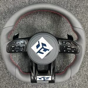 Volant personnalisé en cuir semi-perforé pour Mercedes Benz <span class=keywords><strong>AMG</strong></span> W205 W212 W213 X217 W217 W166 W222 S400 GLE GLC GLB - Product Image 2