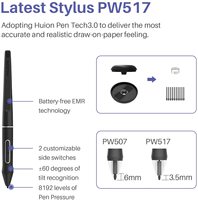 Kamvas 13 GS1331 Tablet desain Digital, Monitor Tablet grafis menggambar pena gambar Digital desain elektronik dengan layar LCD penuh