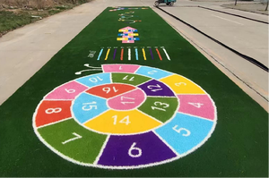 Césped artificial de césped sintético bien usado para <span class=keywords><strong>cancha</strong></span> de tenis de pádel, alfombra verde, Bola de césped artificial negra - Product Image 3