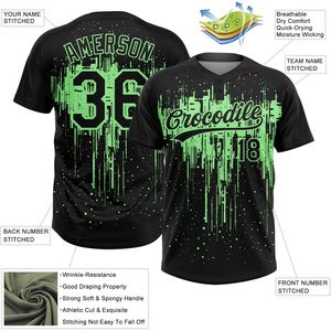 เสื้อเบสบอลแบบกำหนดเองของ FOXA แขนสั้น 2 กระดุม พิมพ์ลายแบบระเหิด ดูดซับความชื้น ชุดยูนิฟอร์มทีมกีฬาสำหรับทุกเพศ - Product Image 3