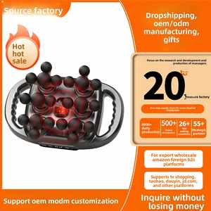 Masseur à percussion professionnel transfrontalier avec 22 têtes, portable, pour relaxation musculaire des jambes, avec fonction musicale - Product Image 3